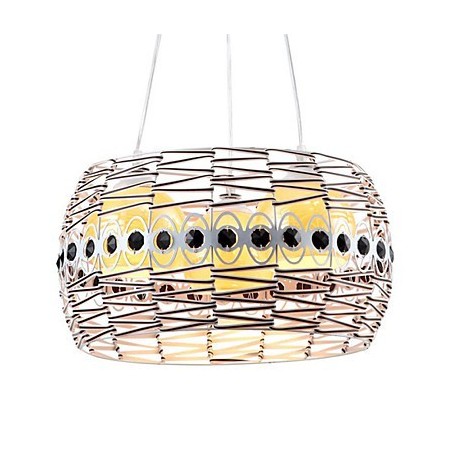 Lampadario a sospensione in rattan intrecciato a mano Art