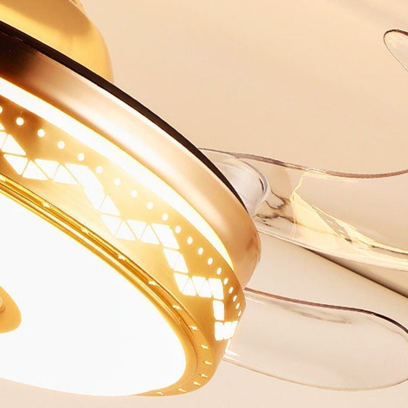 Ventilatore da soffitto moderno con luce LED e telecomando