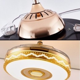 Ventilatore da soffitto moderno con luce LED e telecomando