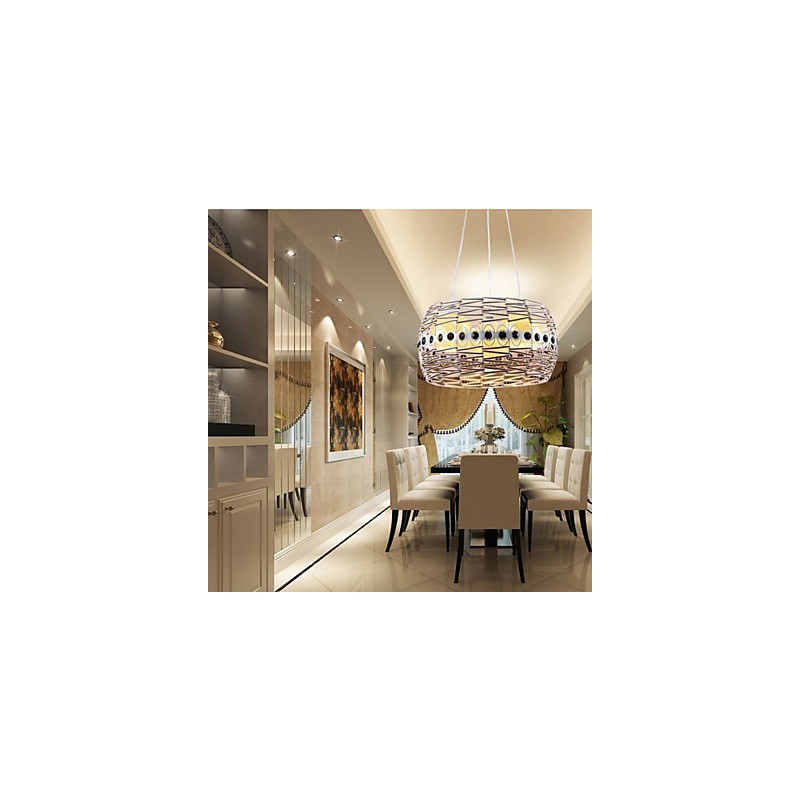 Lampadario a sospensione in rattan intrecciato a mano Art