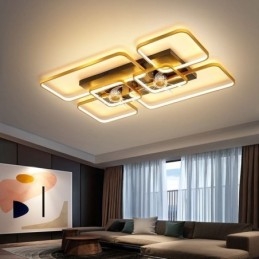 Lampada ventilatore da soffitto LED Decor in acrilico