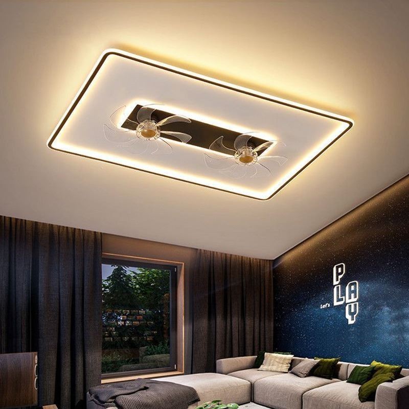 Lampada ventilatore da soffitto LED Decor in acrilico