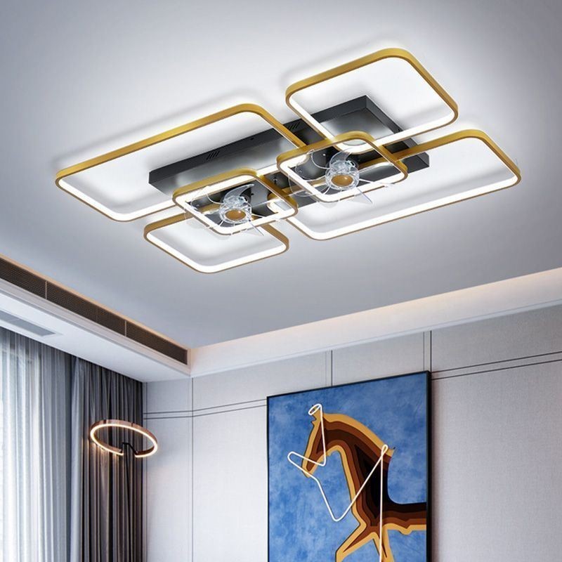 Lampada ventilatore da soffitto LED Decor in acrilico