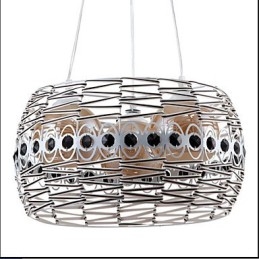 Lampadario a sospensione in rattan intrecciato a mano Art
