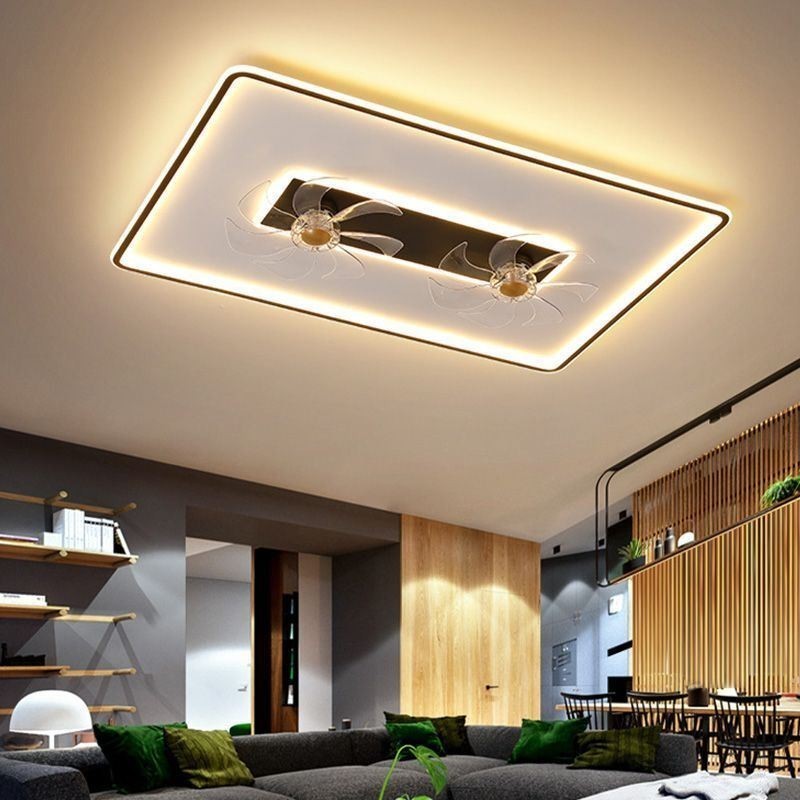 Lampada ventilatore da soffitto LED Decor in acrilico