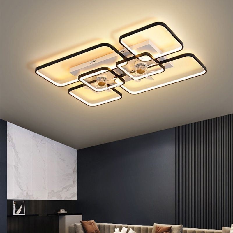 Lampada ventilatore da soffitto LED Decor in acrilico