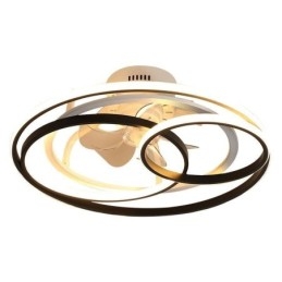 Plafoniera LED con ventilatore Circle Rings moderna