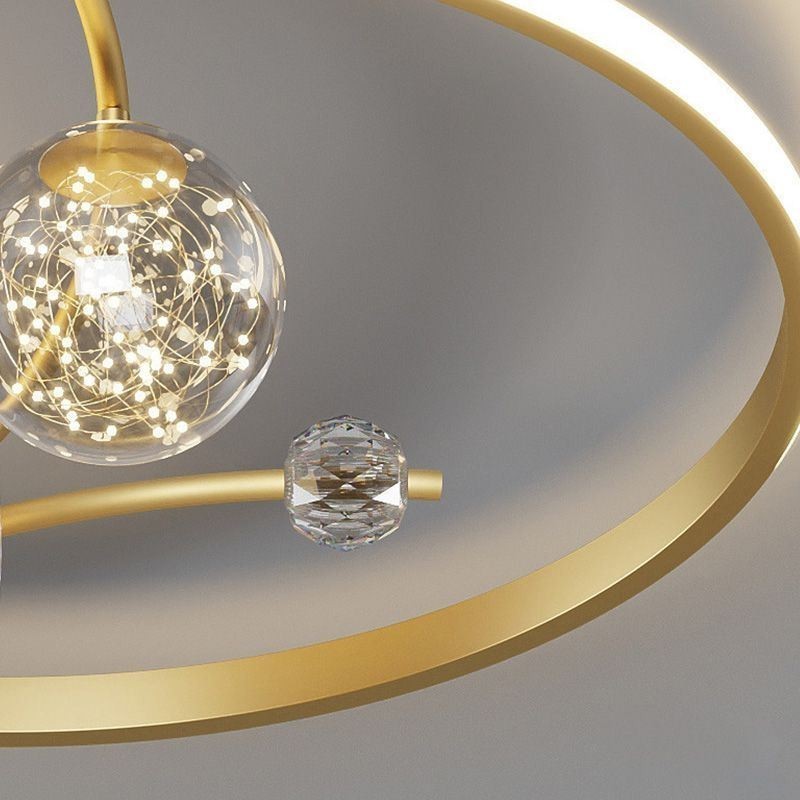 Ventilatore da soffitto con luce LED acrilico 36 W 50 x 12 cm