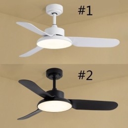 Lampada ventilatore da soffitto moderna minimalista 36 W 2880 lm con telecomando