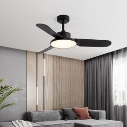 Lampada ventilatore da soffitto moderna minimalista 36 W 2880 lm con telecomando
