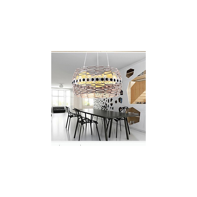 Lampadario a sospensione in rattan intrecciato a mano Art