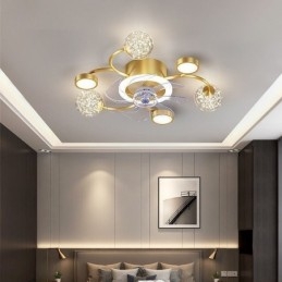 Lampadario da soffitto con ventilatore LED moderno semplice
