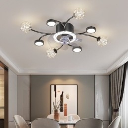 Lampadario da soffitto con ventilatore LED moderno semplice