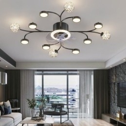 Lampadario da soffitto con ventilatore LED moderno semplice