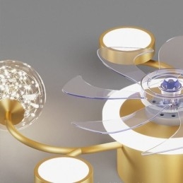 Lampadario da soffitto con ventilatore LED moderno semplice
