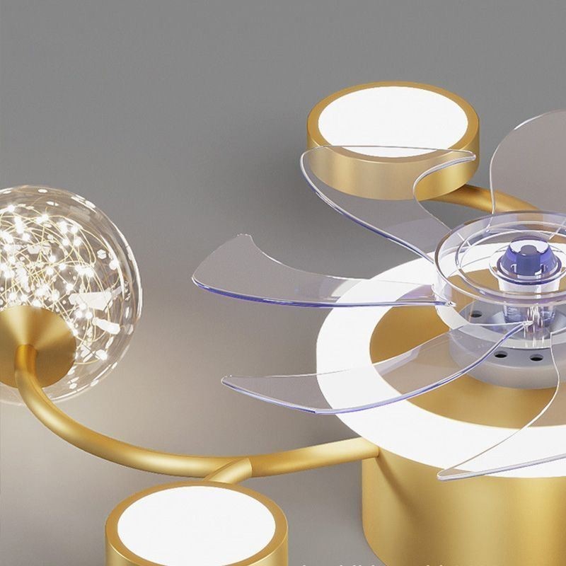 Lampadario da soffitto con ventilatore LED moderno semplice