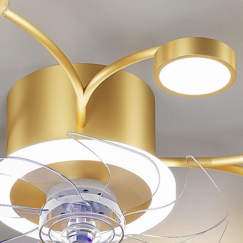 Lampadario da soffitto con ventilatore LED moderno semplice