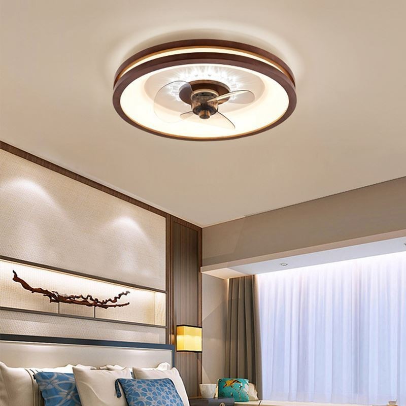 Plafoniera LED con ventilatore e inverter, telecomando, 50 × 9,5 cm