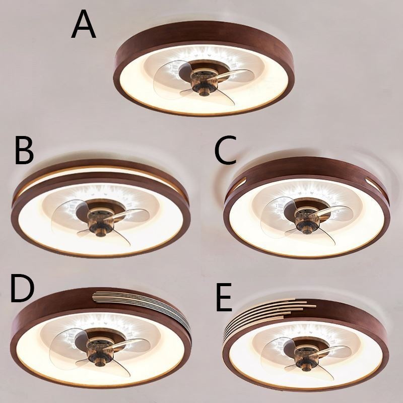Plafoniera LED con ventilatore e inverter, telecomando, 50 × 9,5 cm