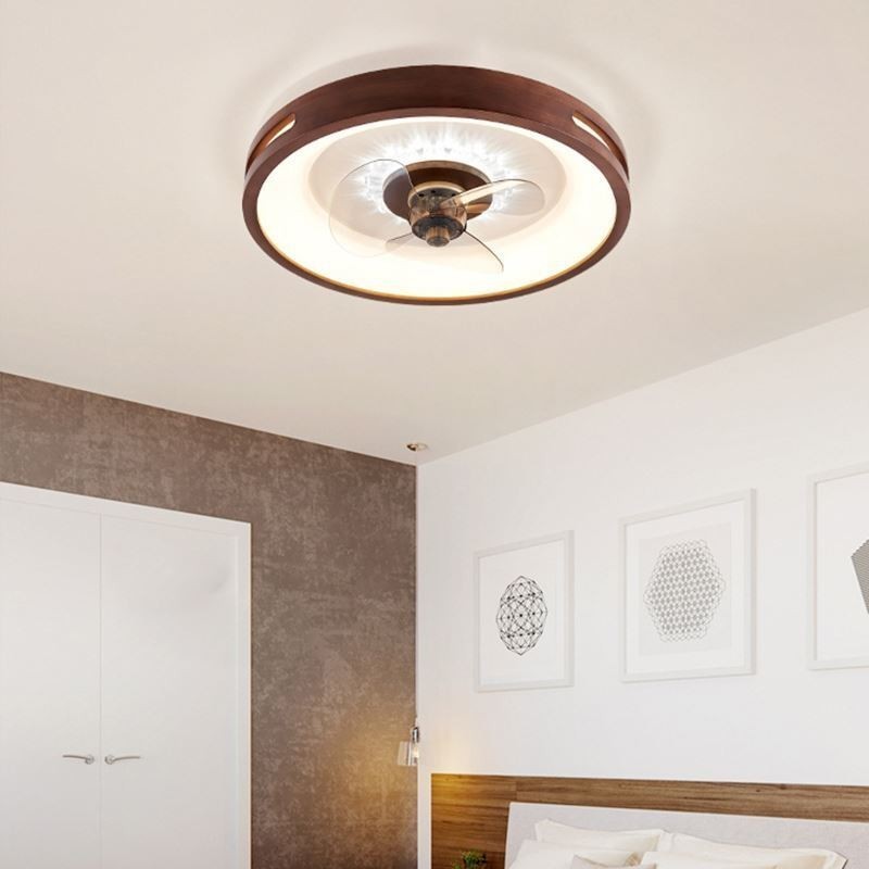 Plafoniera LED con ventilatore e inverter, telecomando, 50 × 9,5 cm