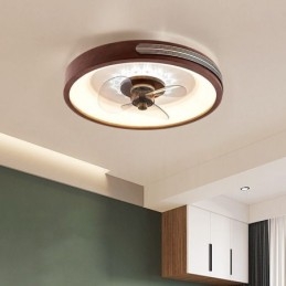 Plafoniera LED con ventilatore e inverter, telecomando, 50 × 9,5 cm