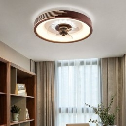 Plafoniera LED con ventilatore e inverter, telecomando, 50 × 9,5 cm