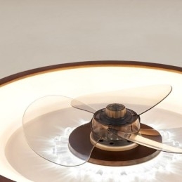 Plafoniera LED con ventilatore e inverter, telecomando, 50 × 9,5 cm