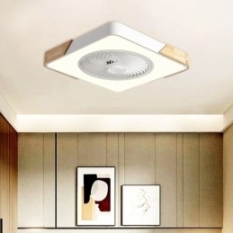 Plafoniera LED con ventilatore moderno semplice 36 W 50 x 50 x 20 cm
