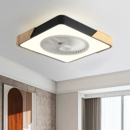 Plafoniera LED con ventilatore moderno semplice 36 W 50 x 50 x 20 cm