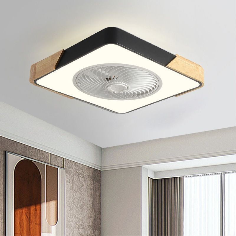 Plafoniera LED con ventilatore moderno semplice 36 W 50 x 50 x 20 cm