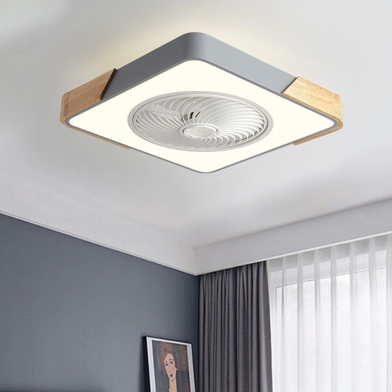 Plafoniera LED con ventilatore moderno semplice 36 W 50 x 50 x 20 cm