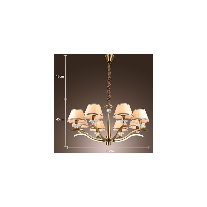 Lampadario in metallo ottone stile candela classico moderno contemporaneo rustico vintage country