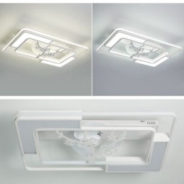 Ventilatore da soffitto LED rettangolare moderno 148 W con telecomando