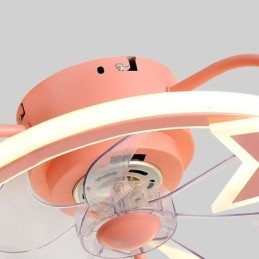 Lampada da soffitto LED con ventilatore a forma di cartone animato per bambini