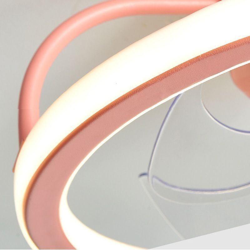 Lampada da soffitto LED con ventilatore a forma di cartone animato per bambini