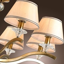 Lampadario in metallo ottone stile candela classico moderno contemporaneo rustico vintage country