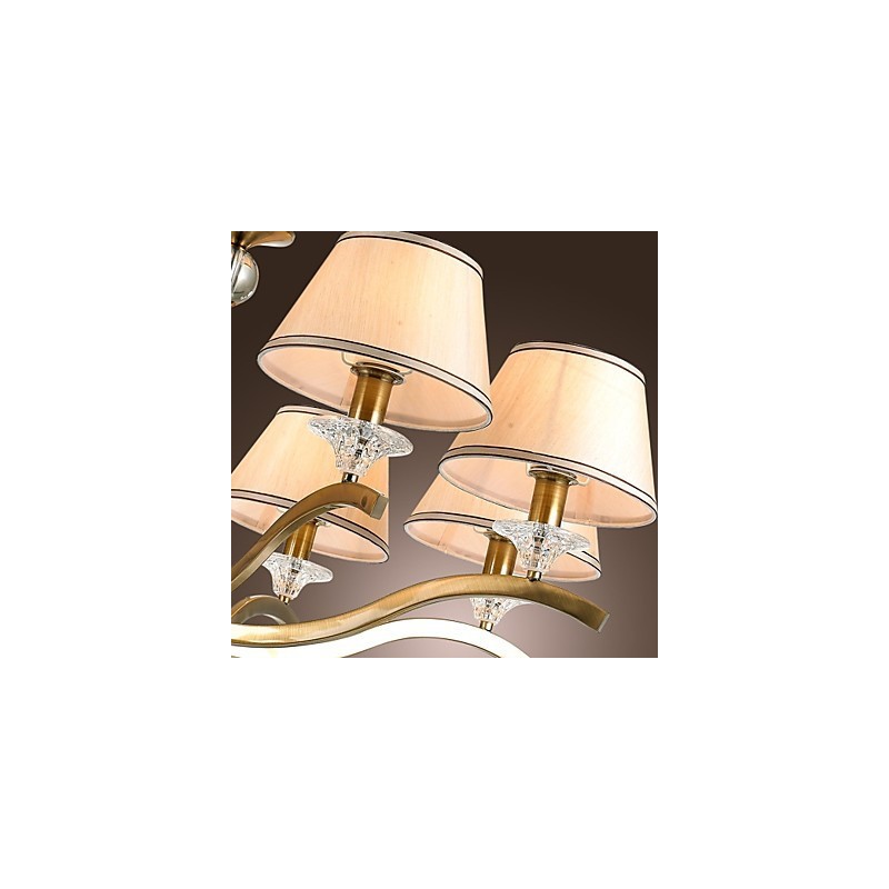 Lampadario in metallo ottone stile candela classico moderno contemporaneo rustico vintage country
