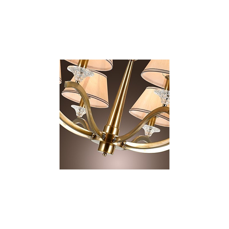 Lampadario in metallo ottone stile candela classico moderno contemporaneo rustico vintage country