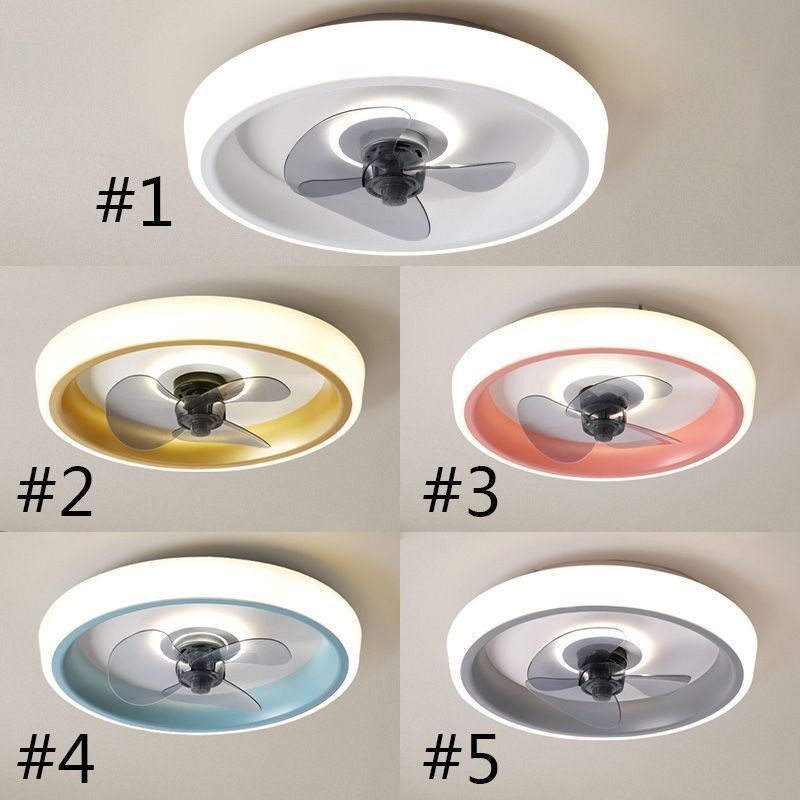 Ventilatore da soffitto LED moderno con telecomando 48 W 50 × 12 cm