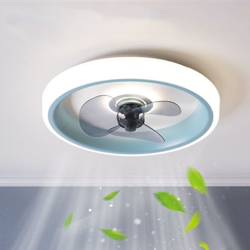 Ventilatore da soffitto LED moderno con telecomando 48 W 50 × 12 cm