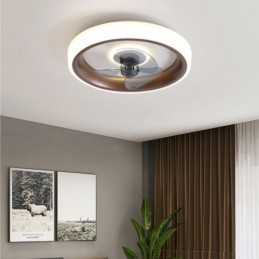 Ventilatore da soffitto LED moderno con telecomando 48 W 50 × 12 cm