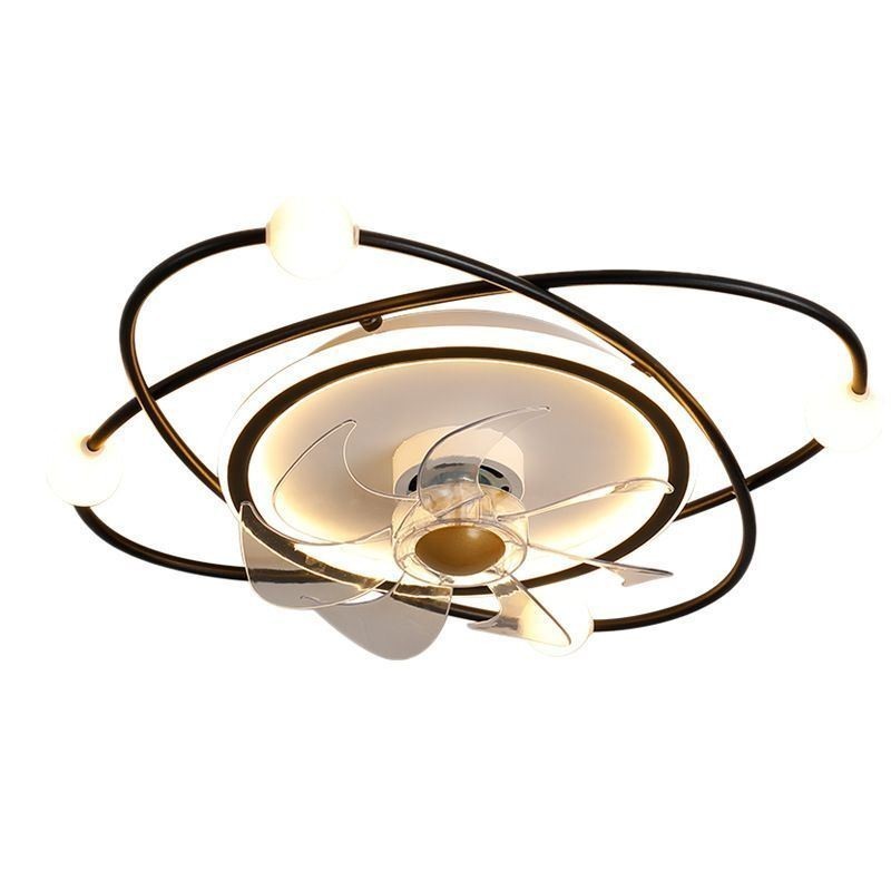 Ventilatore da soffitto LED moderno con luce per sala da pranzo 55×15 cm