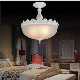 Lampadario a filo tradizionale classico vintage retrò in metallo bianco