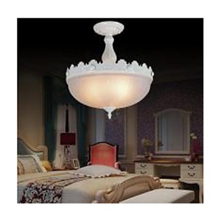 Lampadario a filo tradizionale classico vintage retrò in metallo bianco
