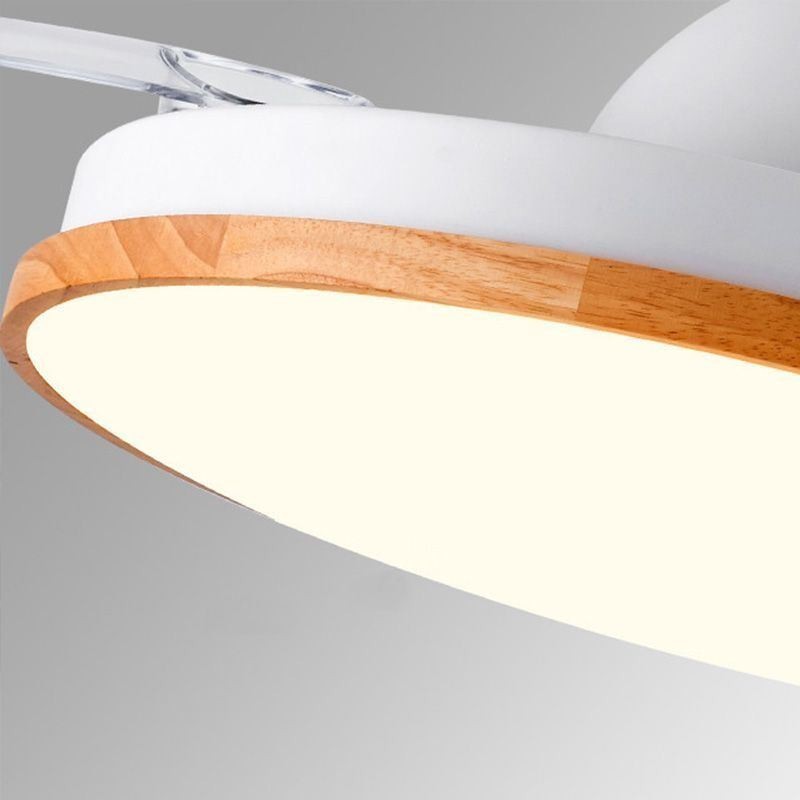 Ventilatore da soffitto moderno con luce LED, telecomando, dimmerazione tricolore, 72 W