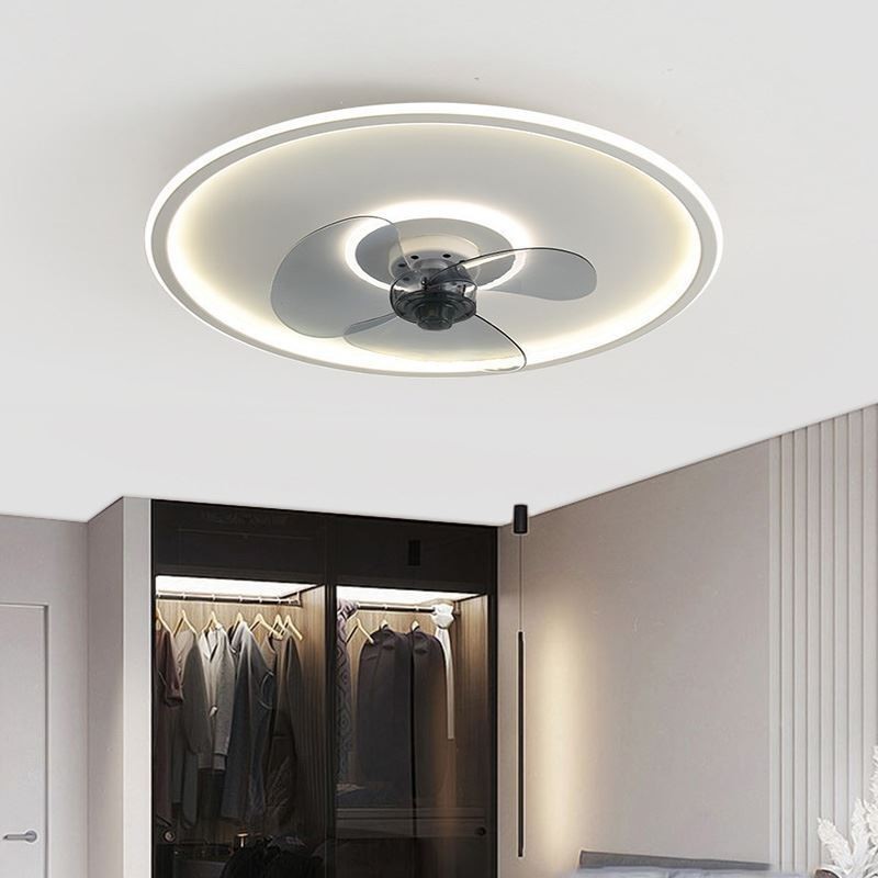 Ventilatore da soffitto con luce LED Macaron e telecomando