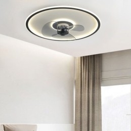 Ventilatore da soffitto con luce LED Macaron e telecomando