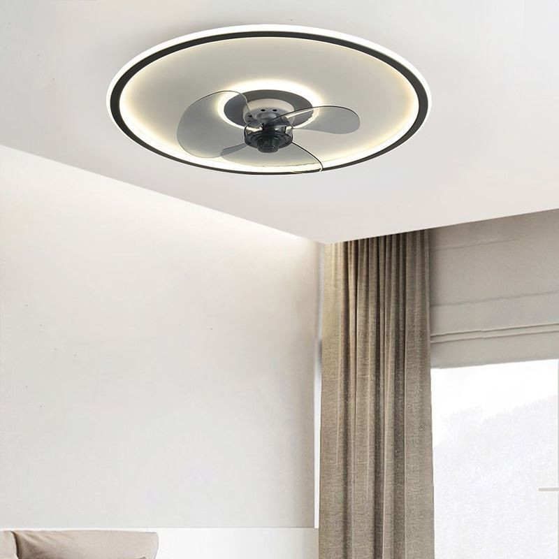 Ventilatore da soffitto con luce LED Macaron e telecomando