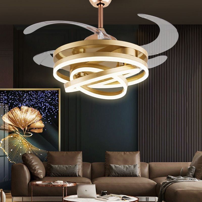 Lampadario ventilatore LED inverter creativo 72W 107x50 cm