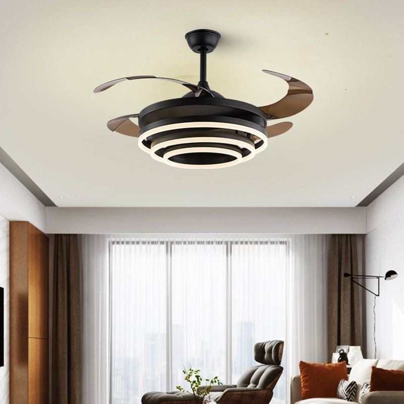 Lampadario ventilatore LED inverter creativo 72W 107x50 cm